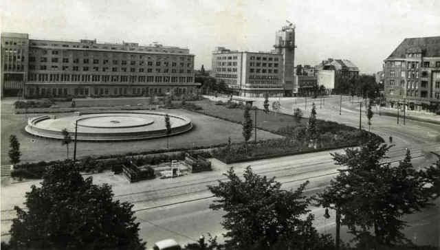The Reichkanzlerplatz in Berlin around 1950 - around the time Grant was stationed there.